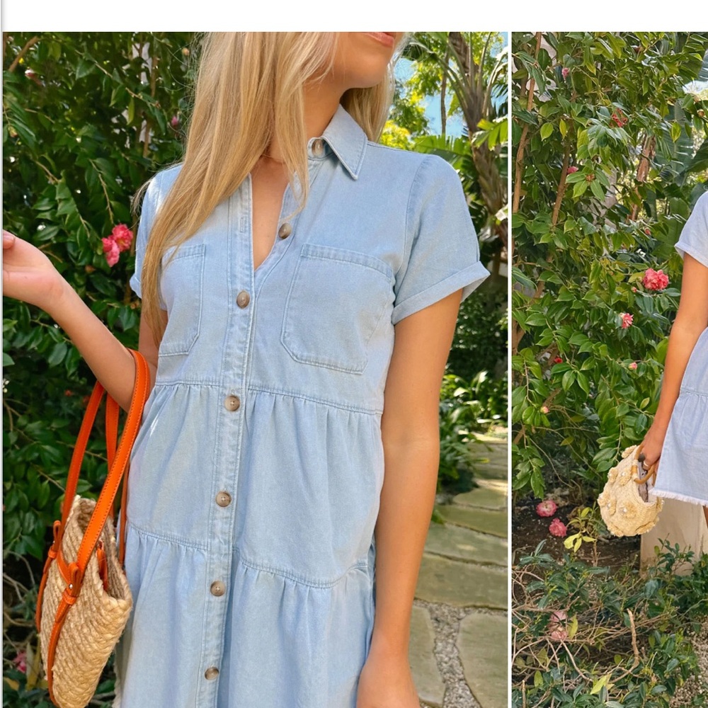 Show Me Your MuMu Birmingham Button-Up Dress NEW WITH TAGS - Picture 2 of 8